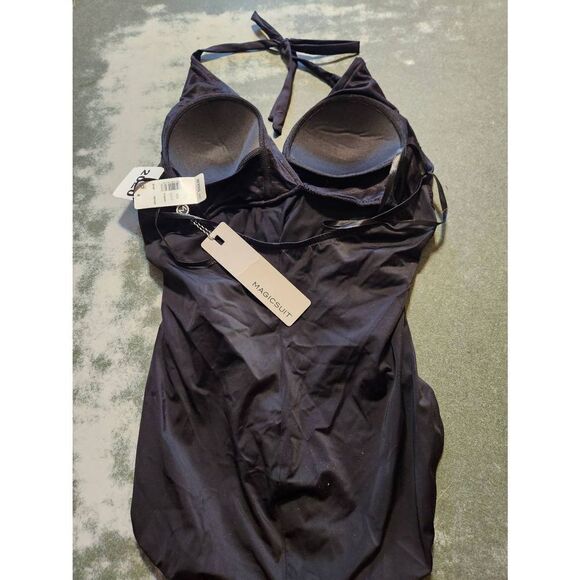 NWT Magicsuit BLACK Solids Angela One-Piece Swimsuit sz 14 - Picture 5 of 7